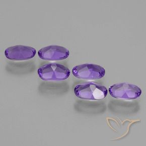 Amethyst Gemstones in 6 x 4 mm (calibrated) Size for Sale, Amethyst Stones in Intense Violet Color
