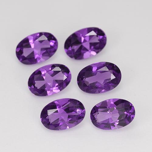 Violetto rosato Ametista Gem - 0.4ct Ovale sfaccettato (ID: 427749)