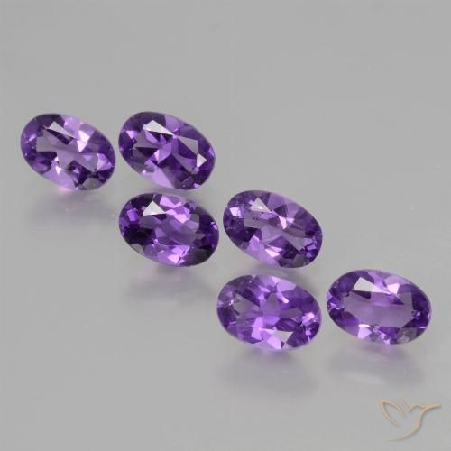 2.55ctw Natural Vivid Violet Amethyst, Oval, VVS-VS