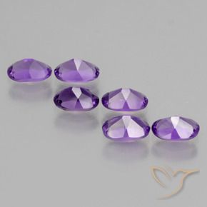 Amethyst Gemstones in 6 x 4 mm (calibrated) Size for Sale, Amethyst Stones in Vivid Violet Color
