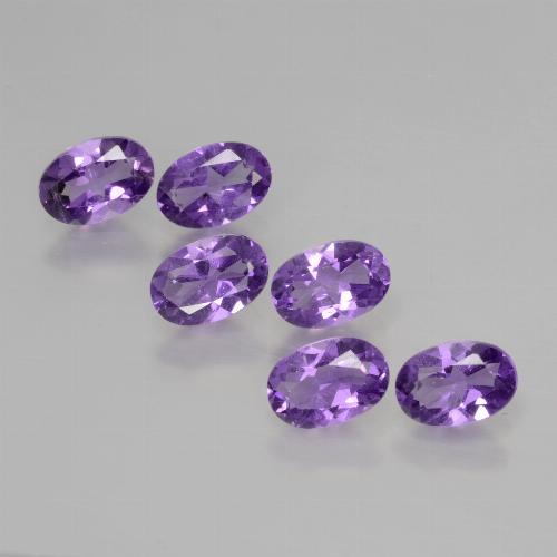 Violeta vívido Amatista Gema - 0.4ct Forma ovalada (ID: 427826)