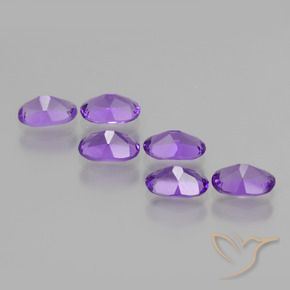 Amethyst Gemstones in 6 x 4 mm (calibrated) Size for Sale, Amethyst Stones in Medium Violet Color