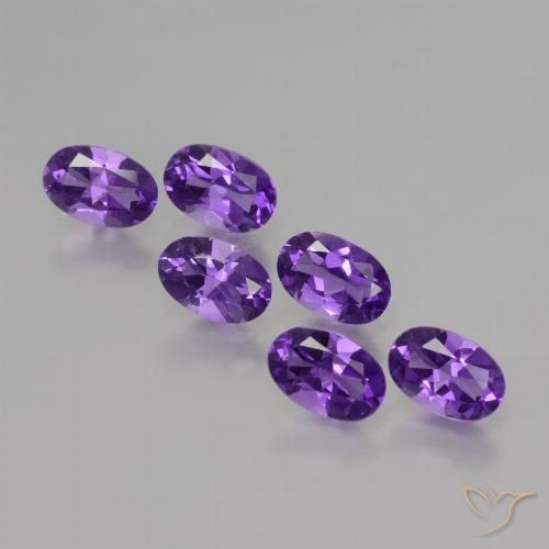 2.50ctw Natural Deep Violet Amethyst, Oval, VVS-VS