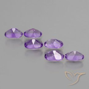 Amethyst Gemstones in 6 x 4 mm (calibrated) Size for Sale, Amethyst Stones in Medium Violet Color