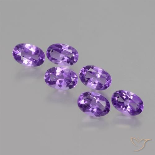 2.50ctw Natural Vivid Violet Amethyst, Oval, VVS-VS