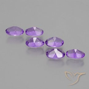 Amethyst Gemstones in 6 x 4 mm (calibrated) Size for Sale, Amethyst Stones in Vivid Violet Color