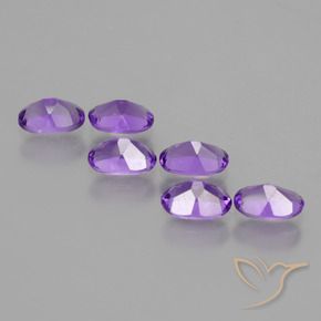 Amethyst Gemstones in 6 x 4 mm (calibrated) Size for Sale, Amethyst Stones in Vivid Violet Color