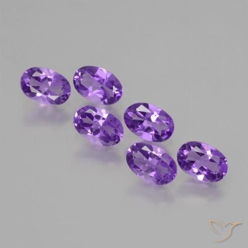 2.33ctw Natural Vivid Violet Amethyst, Oval, VVS-VS