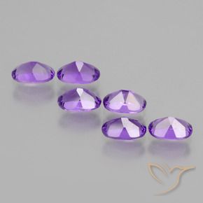 Amethyst Gemstones in 6 x 4 mm (calibrated) Size for Sale, Amethyst Stones in Deep Violet Color