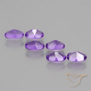 Amethyst Gemstones in 6 x 4 mm (calibrated) Size for Sale, Amethyst Stones in Medium Violet Color