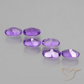 Amethyst Gemstones in 6 x 4 mm (calibrated) Size for Sale, Amethyst Stones in Medium Violet Color