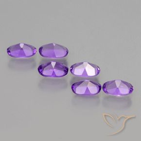 Amethyst Gemstones in 6 x 4 mm (calibrated) Size for Sale, Amethyst Stones in Deep Violet Color