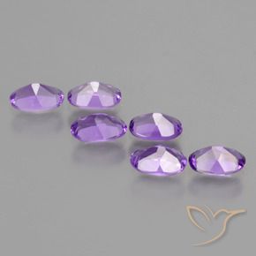 Amethyst Gemstones in 6 x 4 mm (calibrated) Size for Sale, Amethyst Stones in Medium Violet Color
