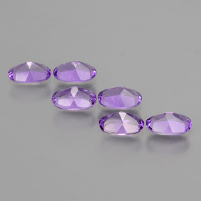 Amethyst Gemstones in 6 x 4 mm (calibrated) Size for Sale, Amethyst Stones in Medium Violet Color