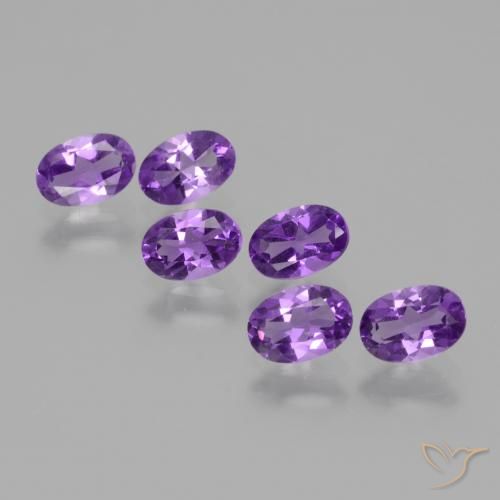 Violeta intenso Amatista Gema - 0.4ct Forma ovalada (ID: 430232)