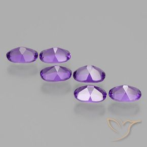 Amethyst Gemstones in 6 x 4 mm (calibrated) Size for Sale, Amethyst Stones in Medium Violet Color