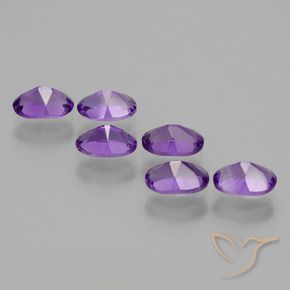 Amethyst Gemstones in 6 x 4 mm (calibrated) Size for Sale, Amethyst Stones in Medium Violet Color