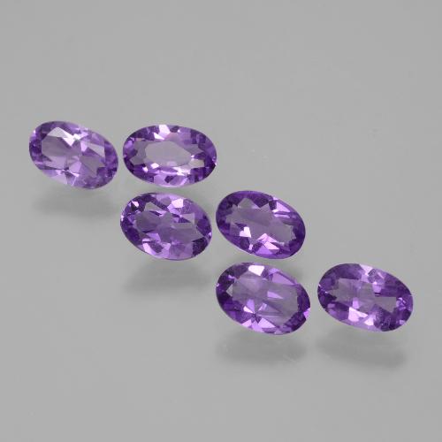 Medium Violet Amethyst Gem - 0.4ct Oval Facet (ID: 430362)