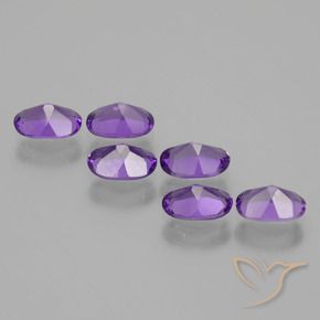 Amethyst Gemstones in 6 x 4 mm (calibrated) Size for Sale, Amethyst Stones in Medium Violet Color