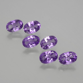 Vivid Violet Аметист Камень - 0.4ct Фасетный Овал (ID: 430366)