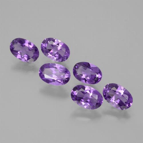 Deep Violet Amethyst Gem - 0.4ct Oval Facet (ID: 430371)