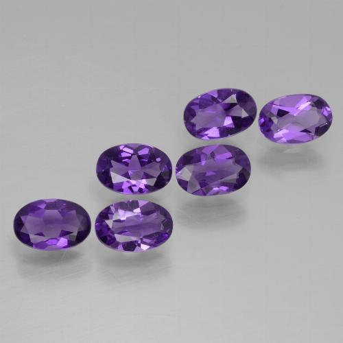 Medium Violet Аметист Камень - 0.4ct Фасетный Овал (ID: 430456)