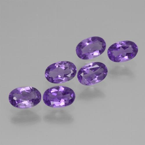 Medium Violet Amethyst Gem - 0.4ct Oval Facet (ID: 430465)