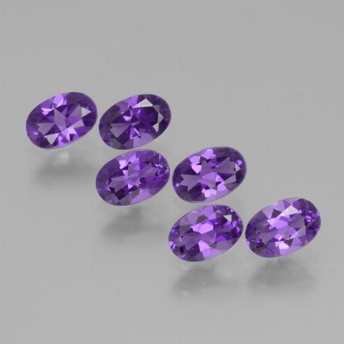 Medium Violet Amethyst Gem - 0.4ct Oval Facet (ID: 430509)