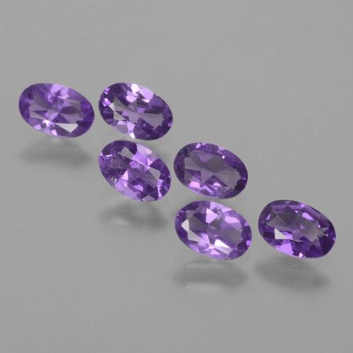Medium Violet Аметист Камень - 0.4ct Фасетный Овал (ID: 430710)