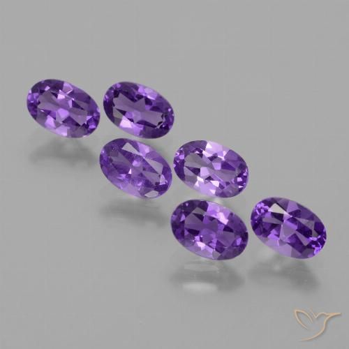 Violeta medio Amatista Gema - 0.4ct Forma ovalada (ID: 430712)