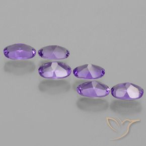 Amethyst Gemstones in 6 x 4 mm (calibrated) Size for Sale, Amethyst Stones in Medium Violet Color