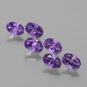 Medium Violet Аметист Камень - 0.4ct Фасетный Овал (ID: 430717)