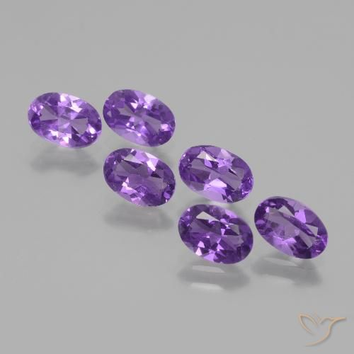 Medium Violet Amethyst Gem - 0.4ct Oval Facet (ID: 430831)