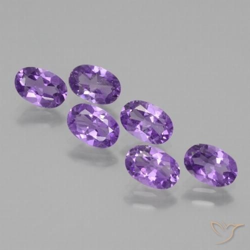 2.50ctw Natural Vivid Violet Amethyst, Oval, VVS-VS