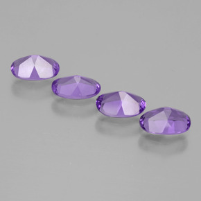 Amethyst Gemstones in 6 x 4 mm (calibrated) Size for Sale, Amethyst Stones in Violet Color