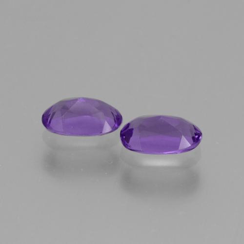 Amethyst Gemstones in 6.2 x 4.1 mm Size for Sale, Amethyst Stones in Medium Violet Color