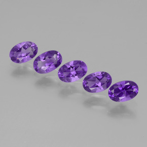 Intense Violet Аметист Камень - 0.4ct Фасетный Овал (ID: 433232)