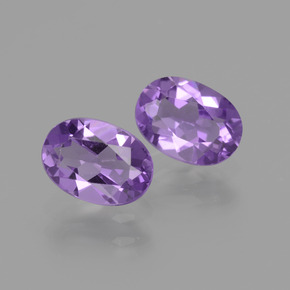 Deep Violet Amethyst Gem - 0.7ct Oval Facet (ID: 434899)