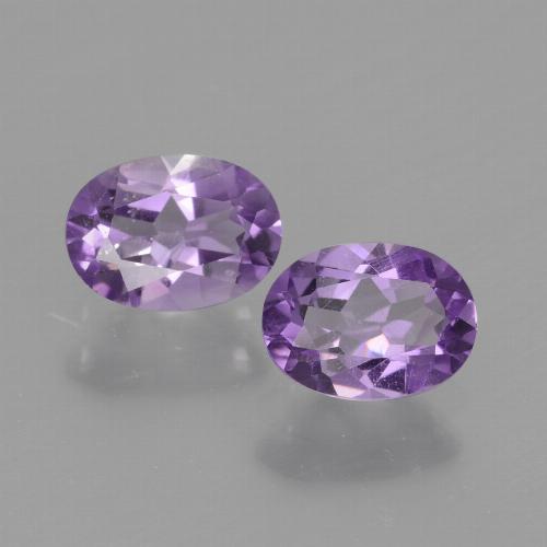 Deep Violet Amethyst Gem - 0.7ct Oval Facet (ID: 434965)