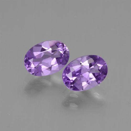 Medium Violet Amethyst Gem - 0.7ct Oval Facet (ID: 435133)