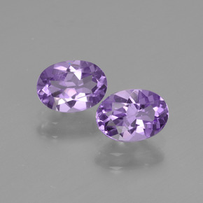 Medium Violet Amethyst Gem - 0.8ct Oval Facet (ID: 435160)