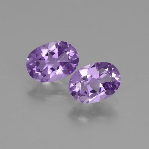 Medium Violet Amethyst Gem - 0.7ct Oval Facet (ID: 435216)