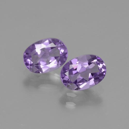 Medium Violet Amethyst Gem - 0.7ct Oval Facet (ID: 435243)