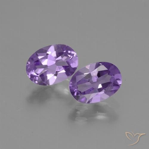 Medium Violet Amethyst Gem - 0.7ct Oval Facet (ID: 435272)