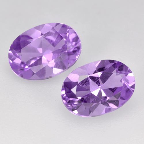 Deep Violet Amethyst Gem - 0.7ct Oval Facet (ID: 435298)