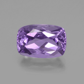 3.97 ct Violet Amethyst Gemstone, Amethyst Gem in Cushion-Cut Shape for Sale.