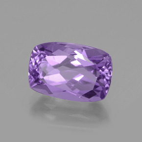 3.97 ct Violet Amethyst Stone, Natural Amethyst in Cushion-Cut Shape for Sale