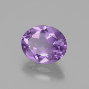 2.00 ct Violet Amethyst Stone, Natural Amethyst in Oval Facet Shape for Sale