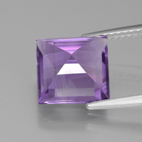 Amethyst Gemstone in 9 x 9 mm (calibrated) Size for Sale, Amethyst Stone in Violet Color
