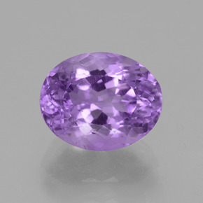 Medium-Light Violet Amethyst Gem - 4.6ct Oval Facet (ID: 442278)